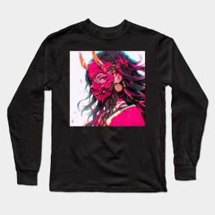 Pink Demon Girl Long Sleeve T-Shirt